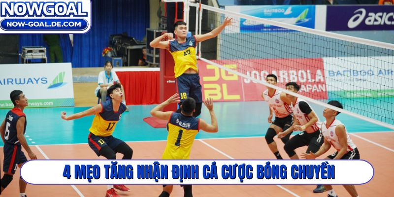 4 mẹo tăng nhận định cá cược bóng chuyền